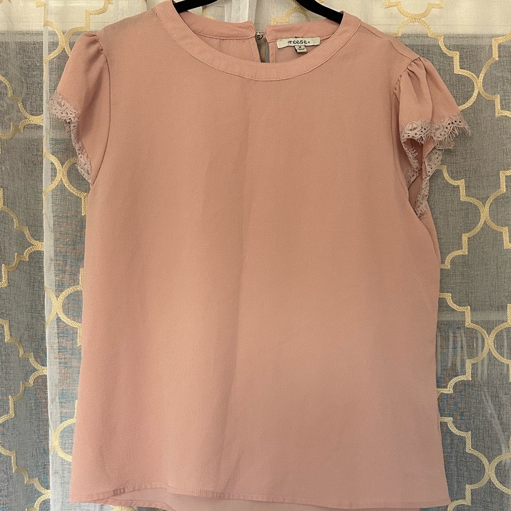 Reese Women’s Pink Textured Blouse